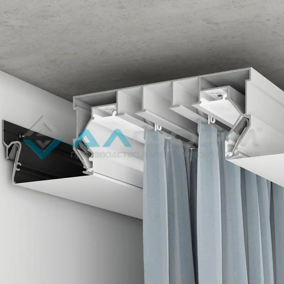 Пк 14 двухрядный карниз для штор, фотография 4