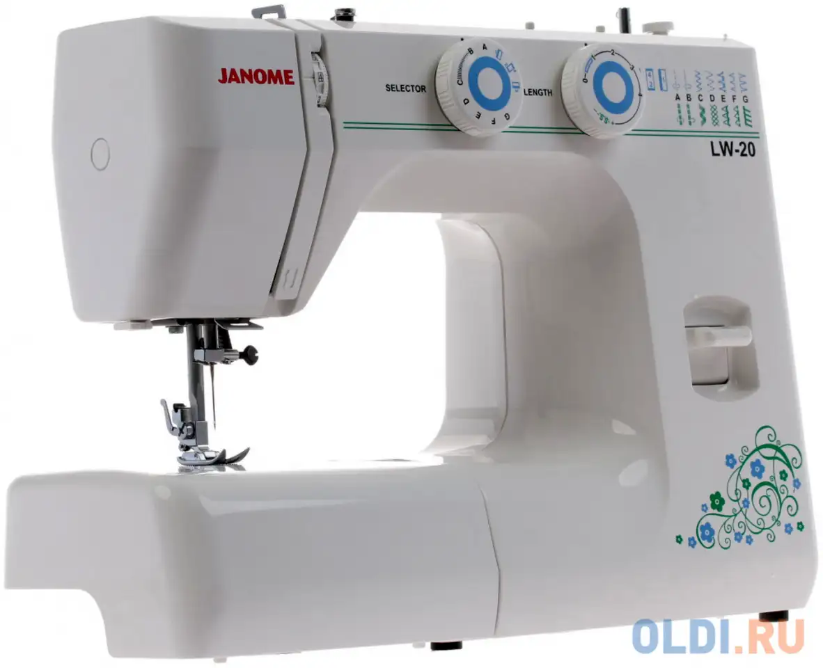 Швейная машина janome lw-20 белый, фотография 1