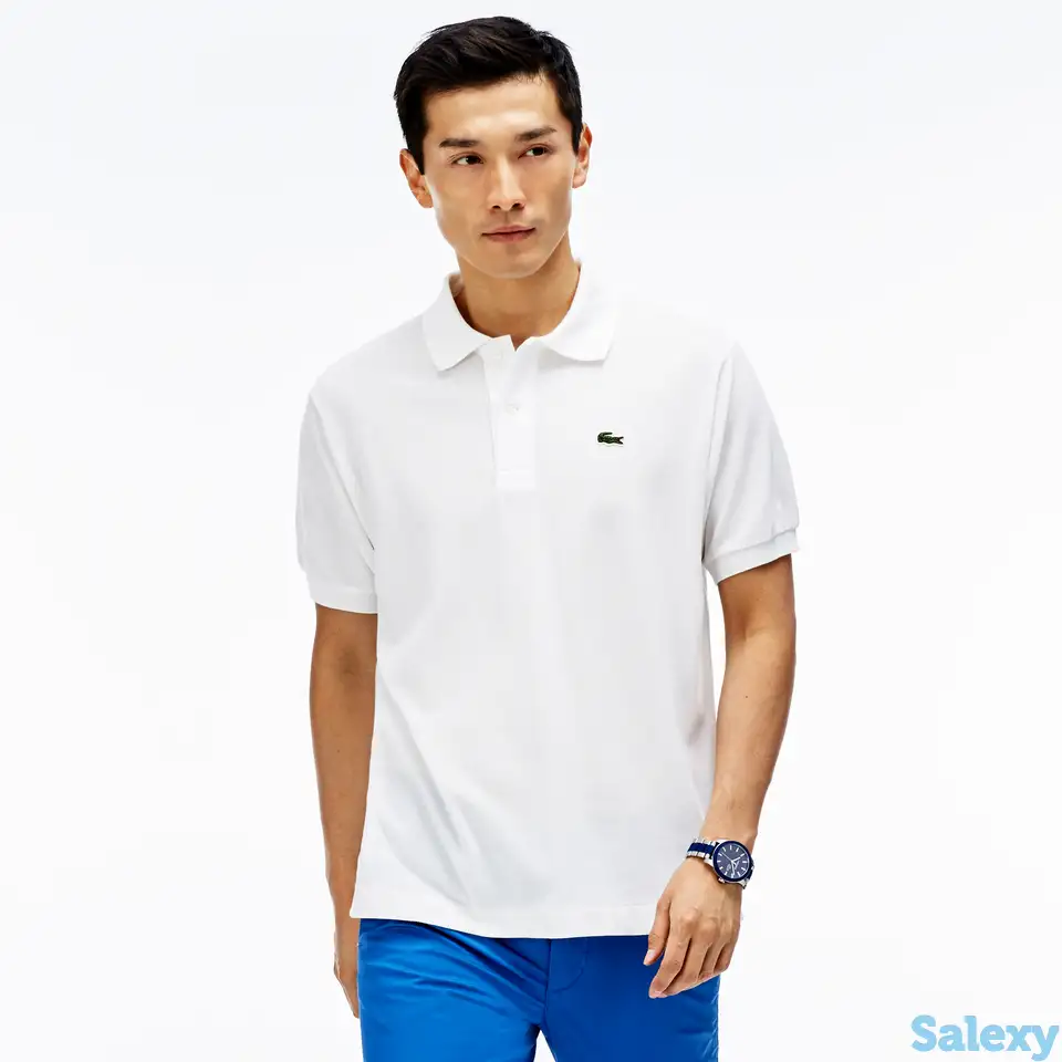 Мужское поло lacoste l1212 classic fit, фотография 1