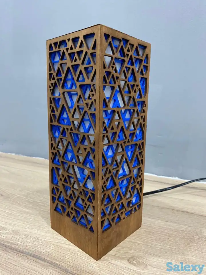 Голубой Интерьерный светильник-ночник, фотография 3