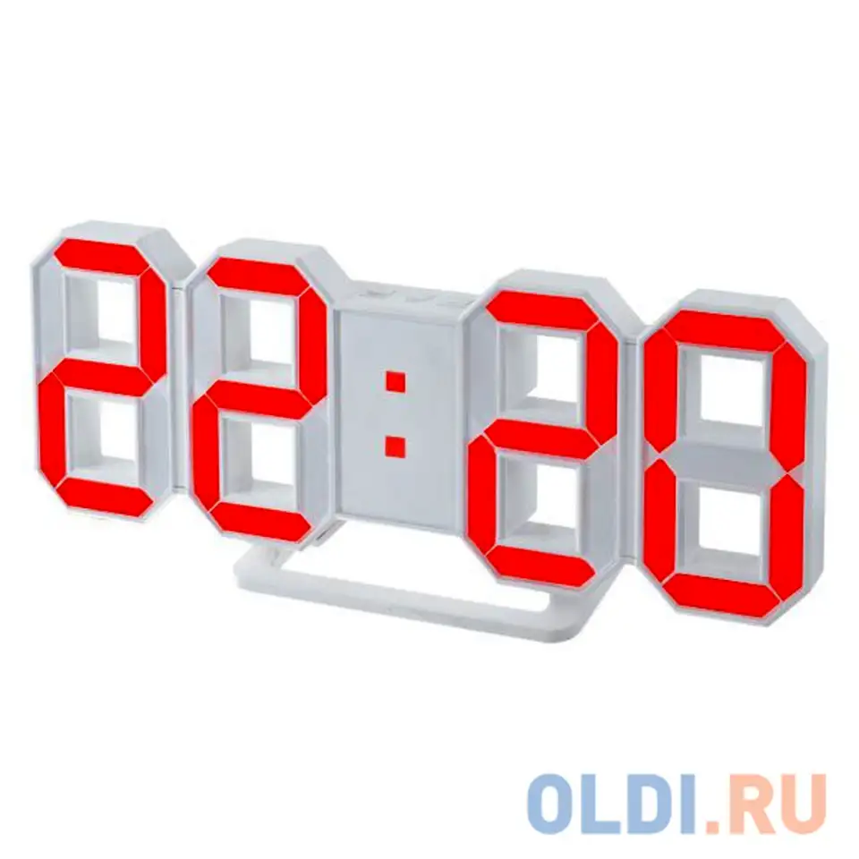 Часы настольные perfeo pf_5201 белый, фотография 1