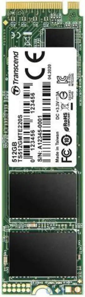 Ssd накопитель transcend mte220s 512 gb pci-e 3.0 x4, фотография 1