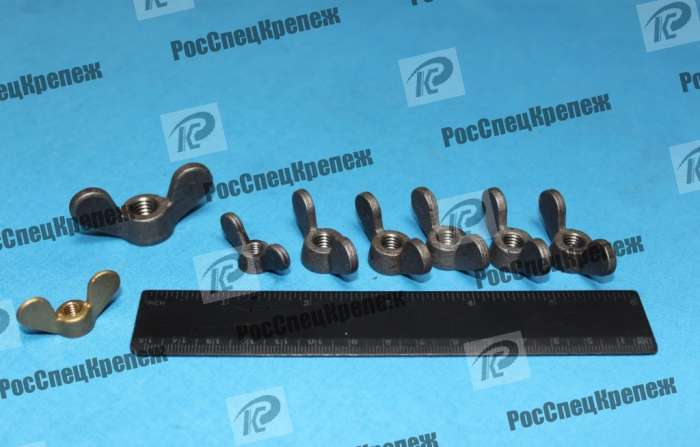 Гайка барашек М10-6Н,2М10-6Н.ГОСТ 3032-76, фотография 1