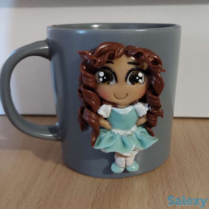 Кружки с оригинальным декором из полимерной глины, фотография 2