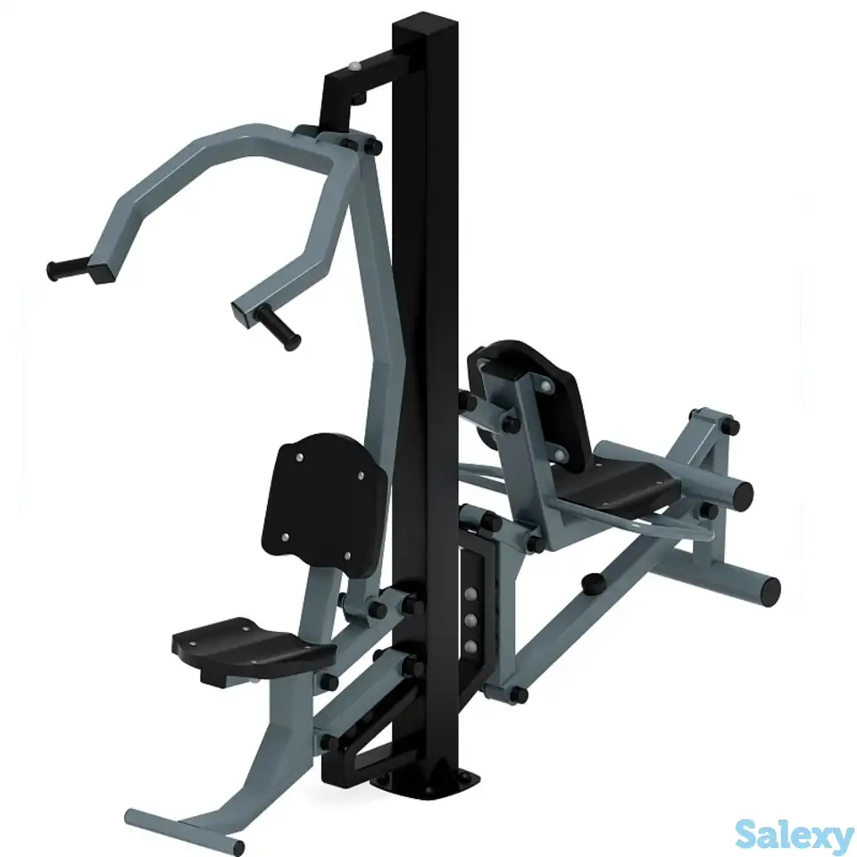 Тяга верхняя+флекс (серый) - уличный тренажер - ст 021-13, фотография 2