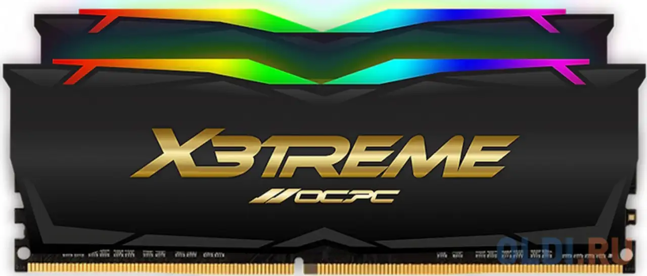Модуль памяти ddr 4 dimm 16gb (8gbx2), 3600mhz, ocpc x3 rgb, фотография 1