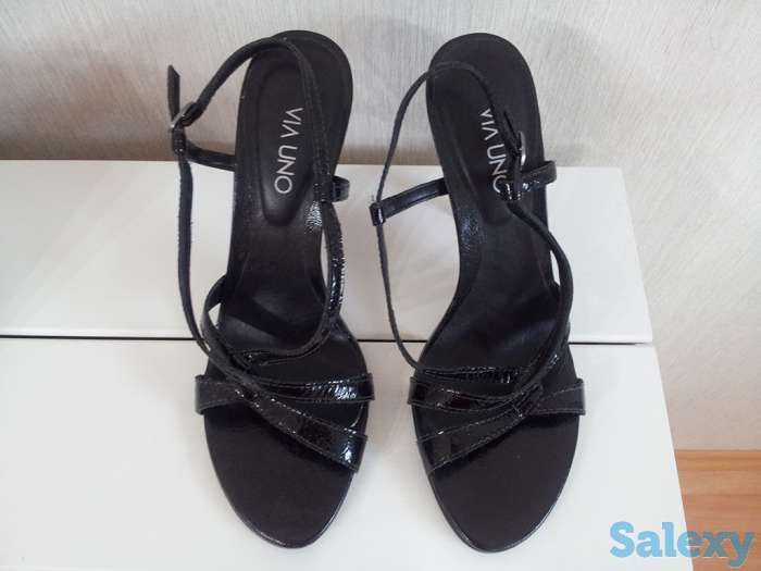 Босоножки черные Via Uno (Бразилия), недорого, фотография 2