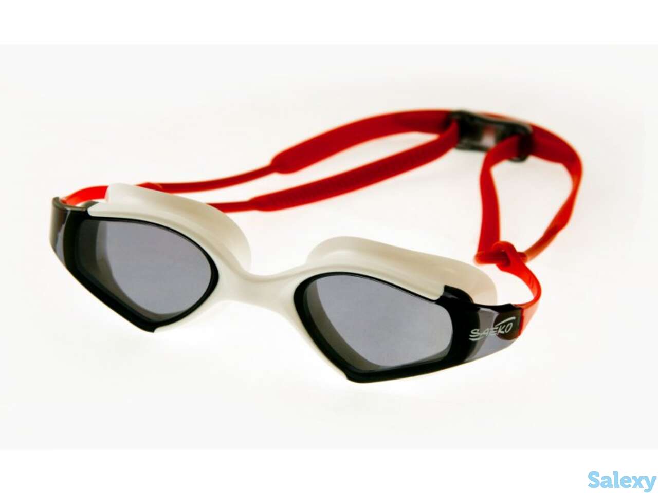 Очки для плавания saeko s53 blade l34 белый красный saeko, фотография 1