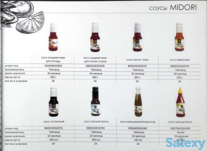 Приправы, морская капуста, васаби, чили, рис, лапша, уксус, фотография 5