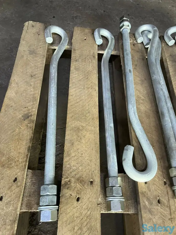 Анкерные изогнутые болты оцинкованные по ГОСТу изготовим, фотография 2