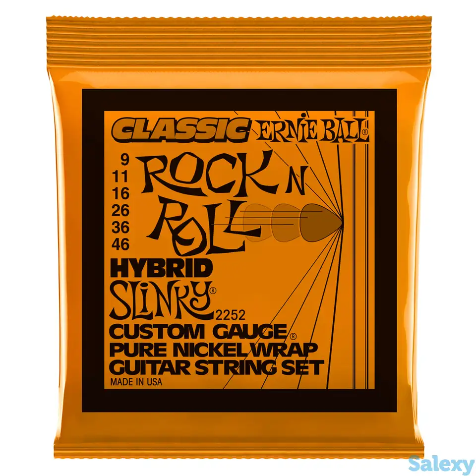 Струны для электрогитары ernie ball hybrid slinky p02252, фотография 1