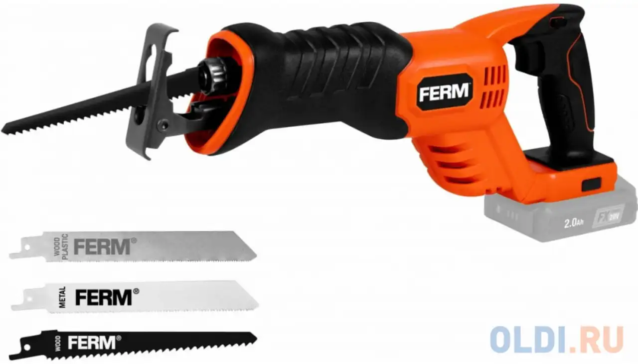 Акк. сабельная пила  li-ion 20 в компл. solo (акк. 20в, фотография 1