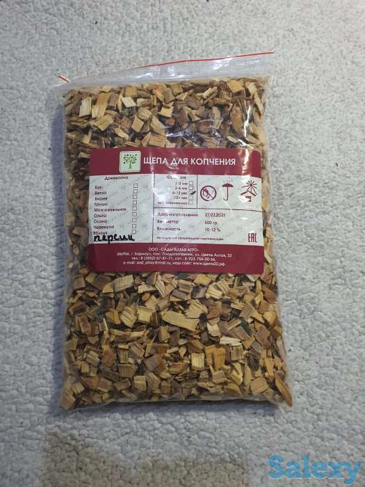 Щепа для копчения Сады Алтая Россия Премиум: Персик, фотография 1