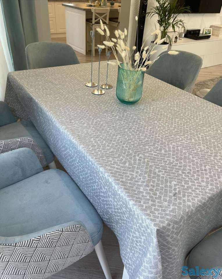 Шикарная испанская скатерть с тефлоновым покрытием Ширина 140 см, фотография 5