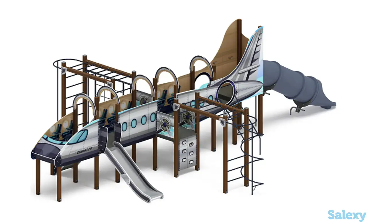 Аэроплан (техно) - дик 2.03.4.04-03 - игровой комплекс н=1200, фотография 1