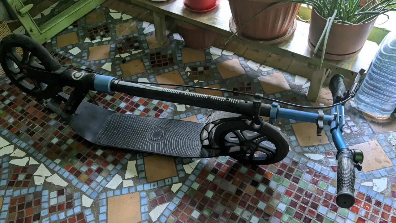 Продам самокат, складной,механический., фотография 1