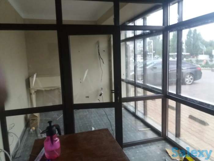 Установка алюминиевых окон и дверей витражи, фотография 1