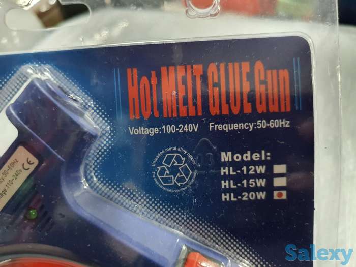 Пистолет клеевой Buyincoins Heating Hot Melt Glue Gun 20W, фотография 3