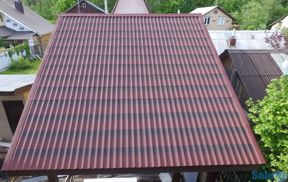 Кровельные материалы: Ондувилла, Ондулин (с 3д и обычный), металлочерепица, фотография 8
