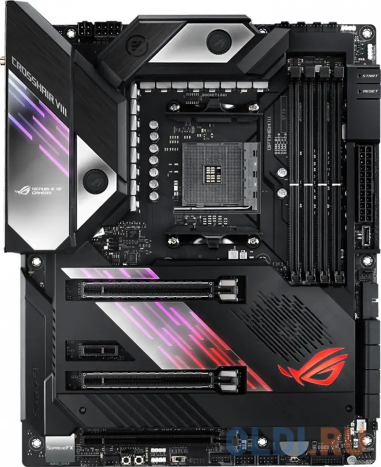Материнская плата asus rog crosshair viii formula socket am4 amd x570, фотография 1