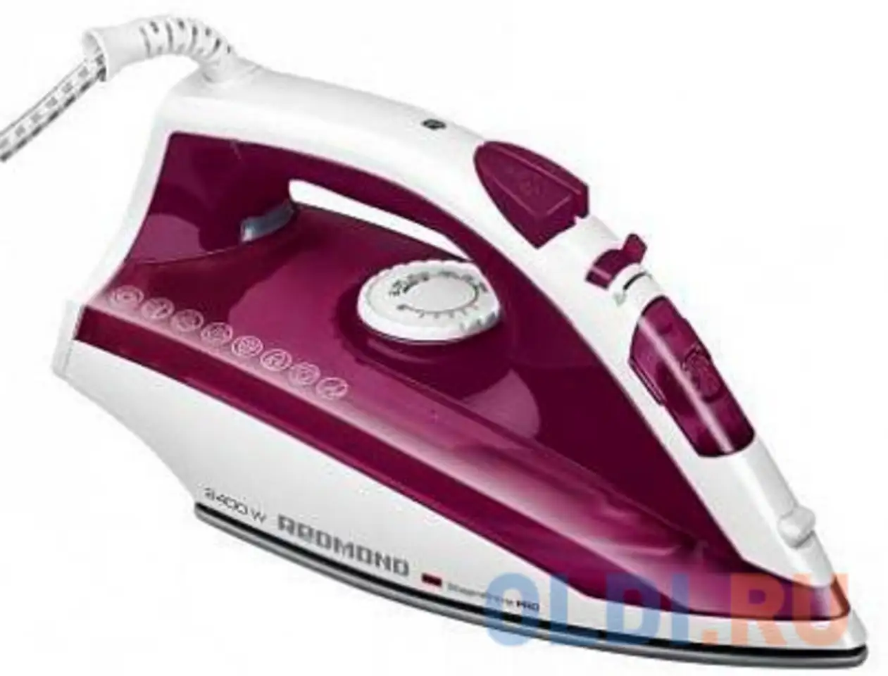 Утюг redmond ri-c262 2400вт бордовый белый, фотография 1