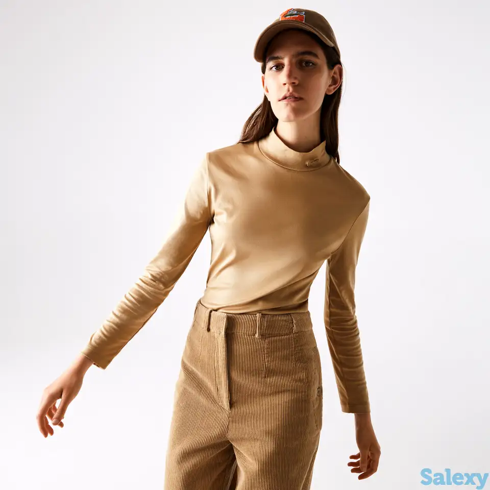 Женская хлопковая водолазка lacoste, фотография 1