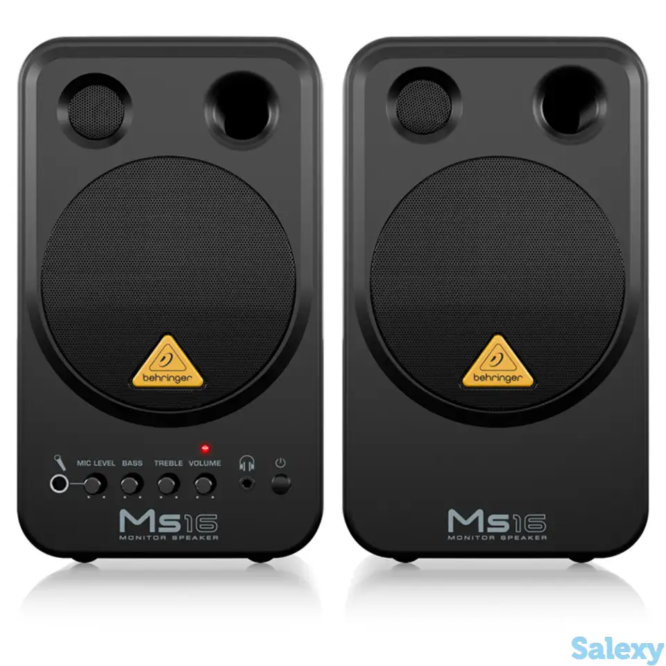 Активные студийные мониторы behringer ms16 (пара), фотография 1