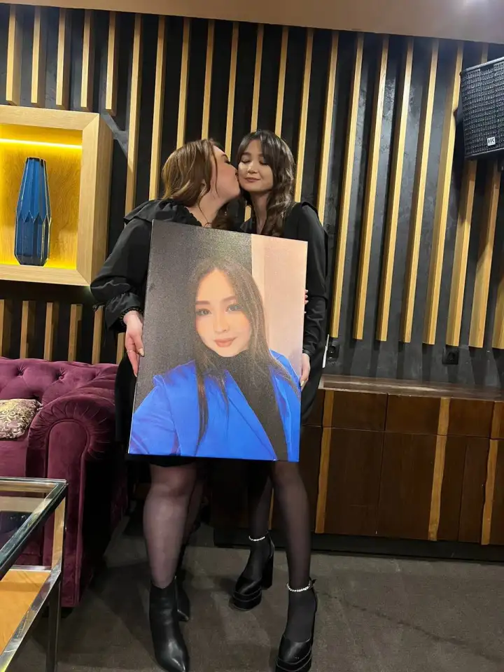 Арт портрет на холсте, фотография 3