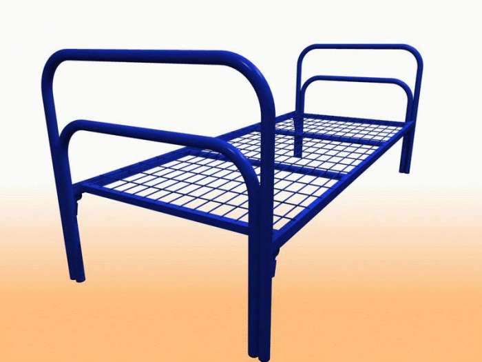 Кровати металлические для турбаз, кровати для гостиницы, кровати двухъярусные для общежитий, кровати для студентов., фотография 2