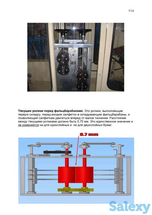 Станок 2015г для производства диспенсерных бумажных салфеток модель D, фотография 2