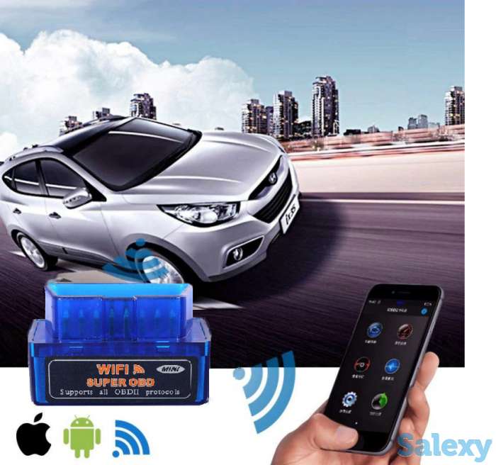 Диагностический инструмент для авто Mini ELM327 WiFi OBD2 v1.5., фотография 1