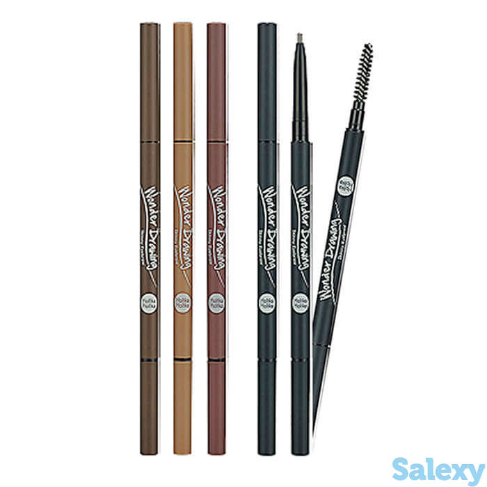 Карандаш для бровей holika holika wonder drawing skinny eyebrow, цвет #4 red brown | красно-коричневый, фотография 1