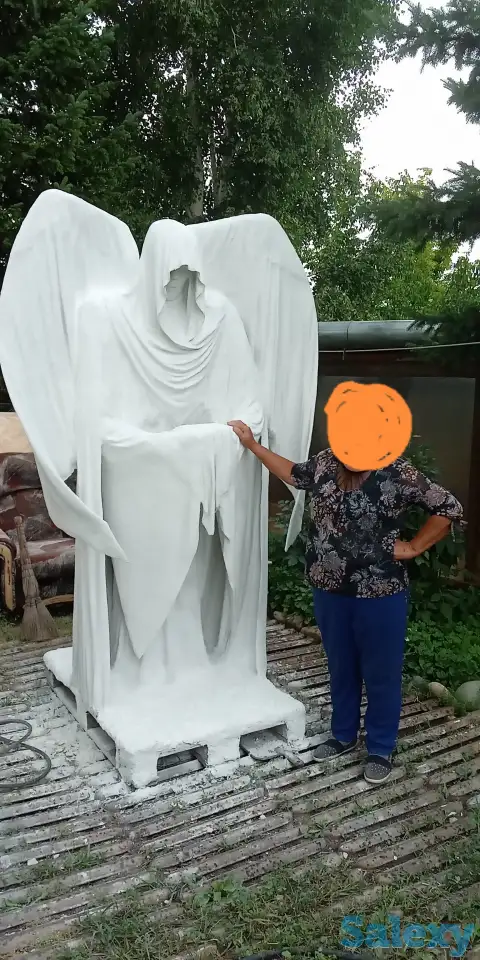 Продам статуя монах с крыльями., фотография 1