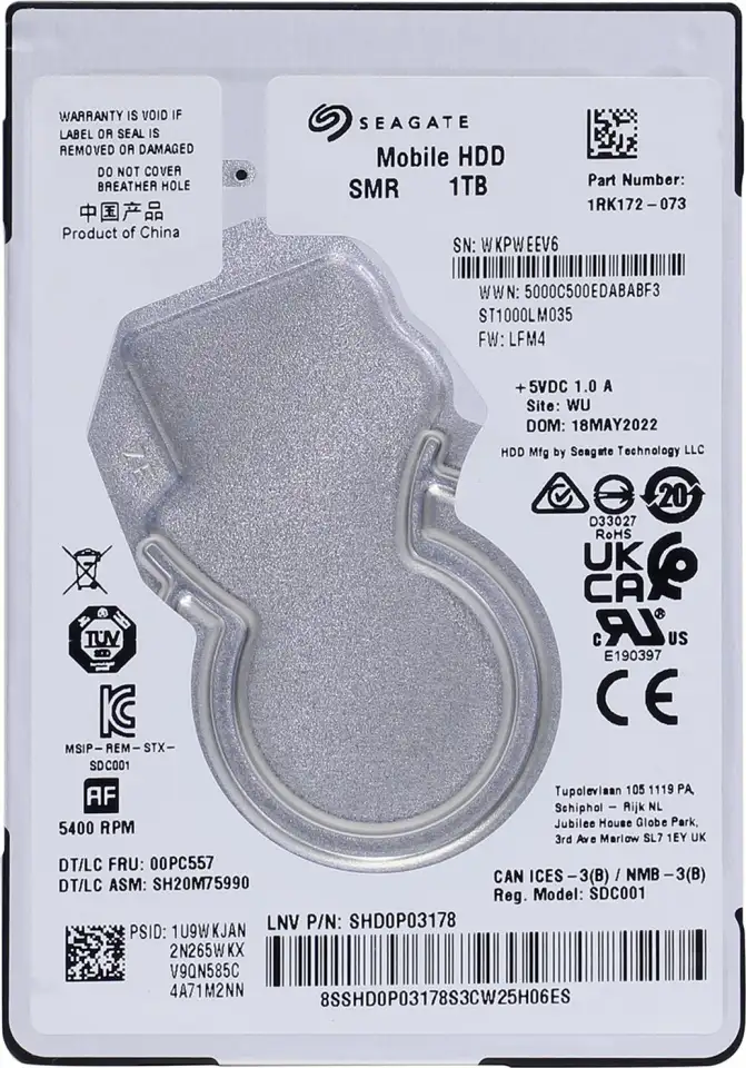 Жесткий диск 2.5 Seagate Mobile HDD 1 Тб, фотография 1