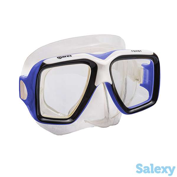 Маска для плавания mares rover, для взрослых - ц.об.прозрачный, ц.р.сине-белый, фотография 2