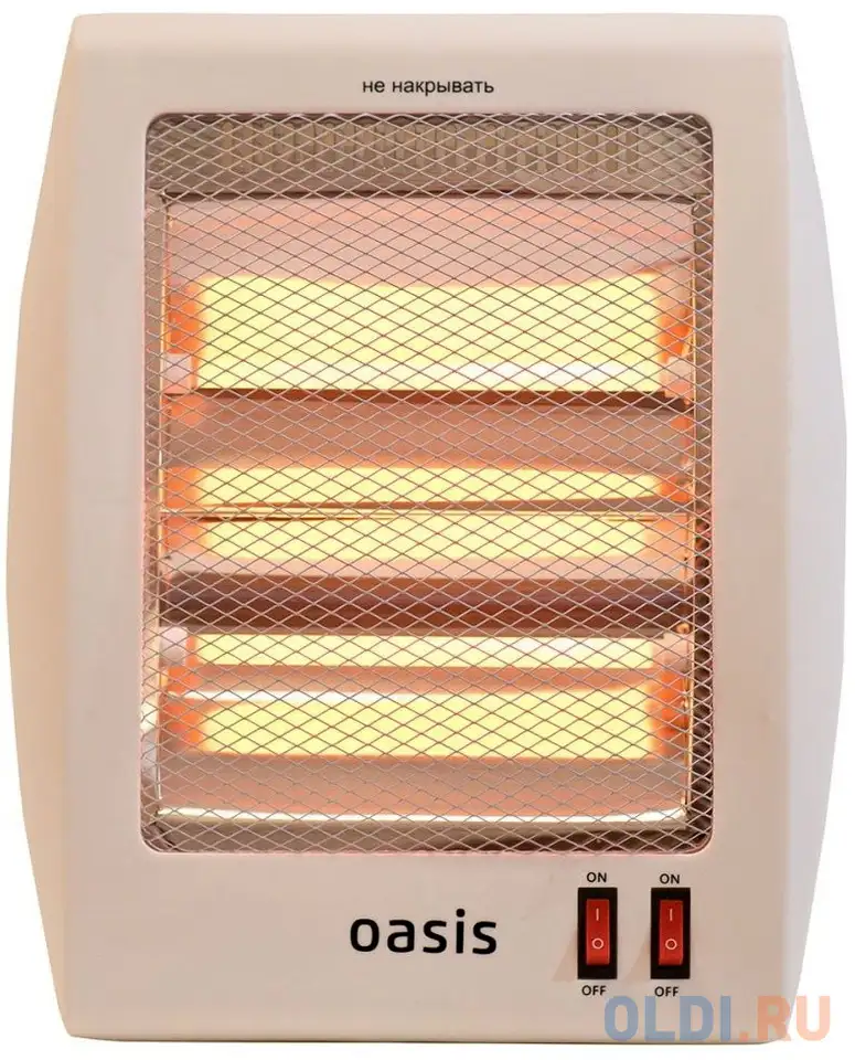 Инфракрасный обогреватель oasis is-8 800 вт белый, фотография 1