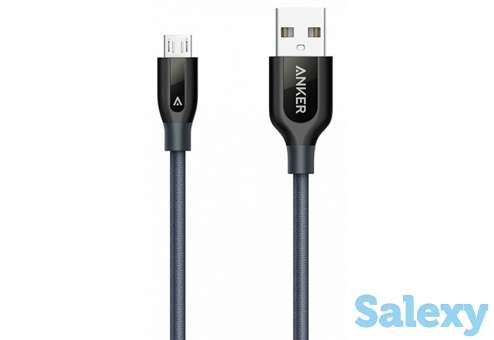 Кабель anker powerline+ micro usb cable 1.8m a8142ha1. серый, фотография 2