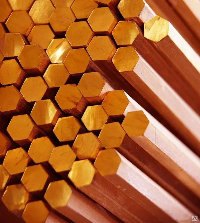 Шестигранник бронзовый Размер: 4,5-100 мм, фотография 1