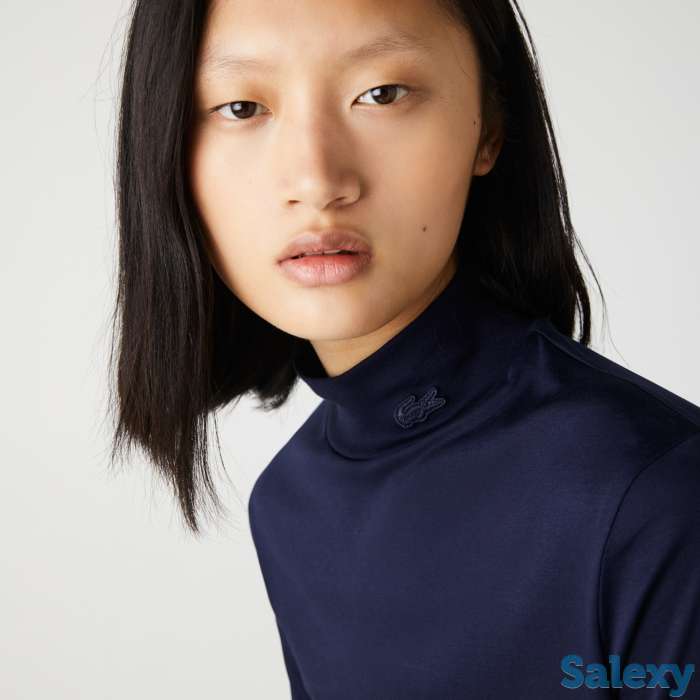 Женская хлопковая водолазка lacoste, фотография 3