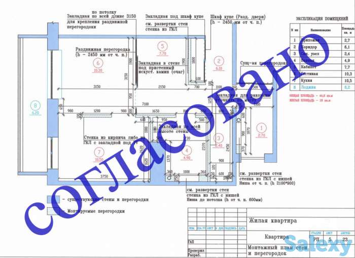 Узаконение перепланировки, Техпроект и Акт приемки, фотография 1