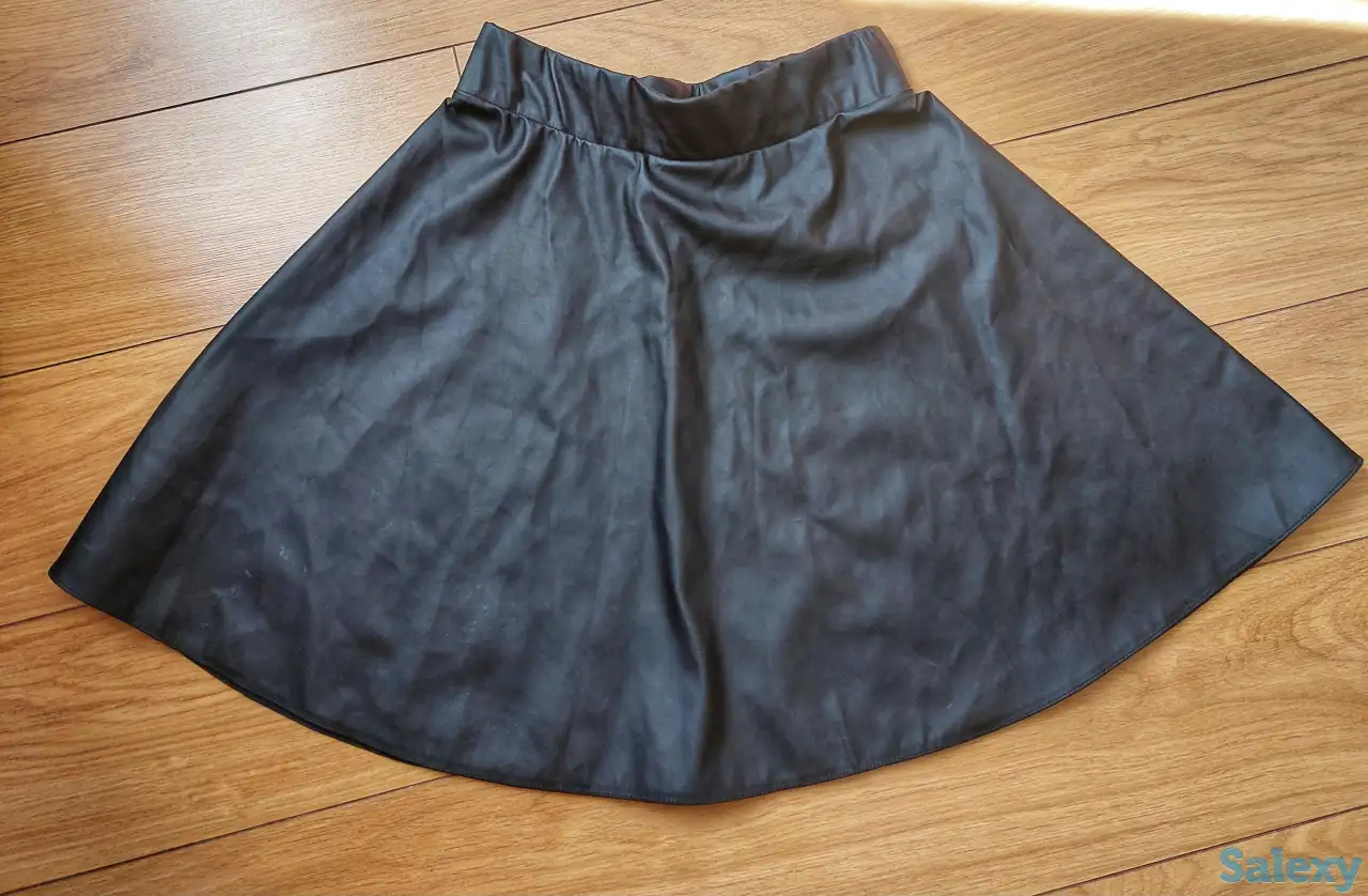 Юбка козжам черная, фотография 1