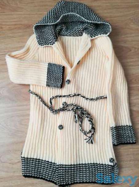 Вязаный шерстяной кардиган, фотография 1