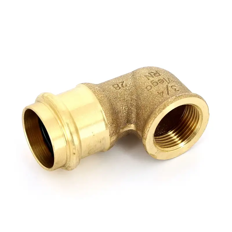 Отвод бронзовый Диаметр: 15; 20; 25... мм, внутренняя резьба; наружная резьба, фотография 1