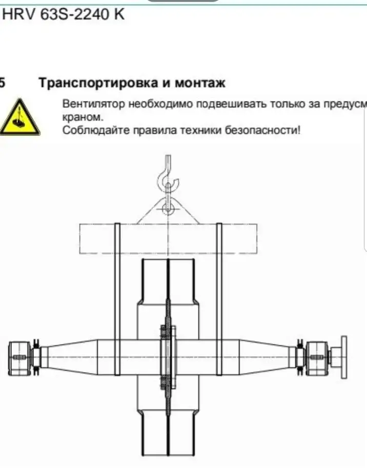 Вал ротор крыльчатка вентилятора HRV 63S-2240 K Venti Oelde, фотография 1
