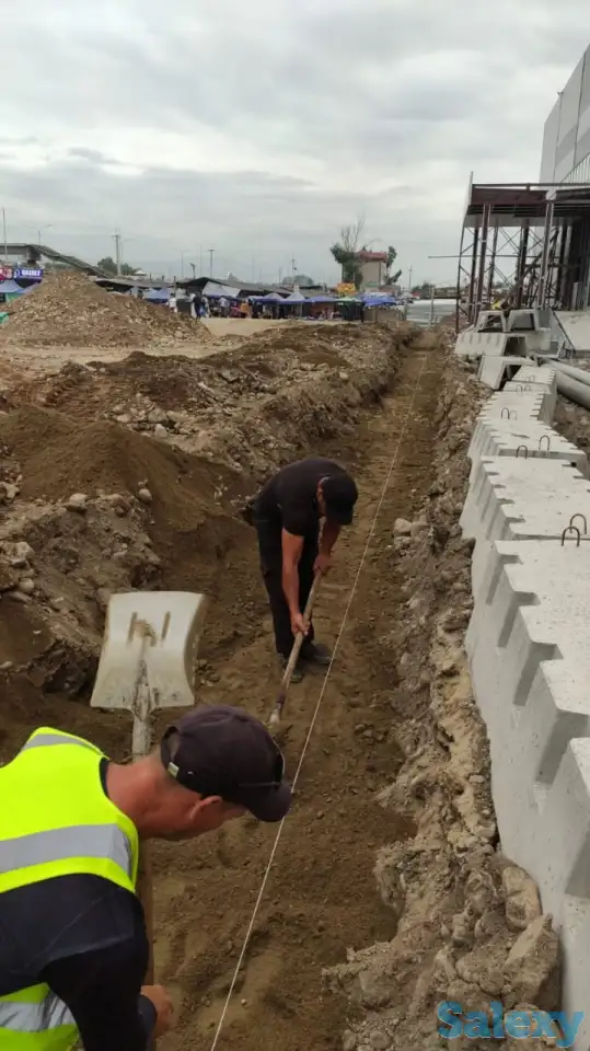 Монтаж бордюров, лотков, асфальтирование, парковки, благоустройство, фотография 7