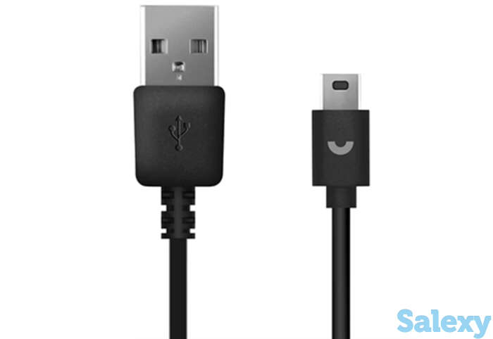 Кабель prime line usb - mini usb, 1м. (7203). черный, фотография 1