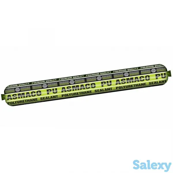Герметик полиуретановый строительный серый, черный, белый Asmaco, фотография 1
