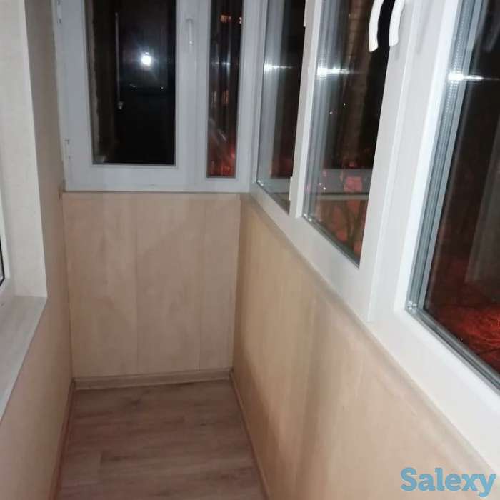 Балконы в Талгаре:утепление, обшивка сайдингом, отделка Мдф декор., фотография 4