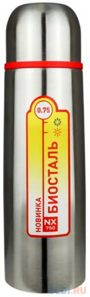 750-nx термос biostal с узкой горловиной, 0.75 л., фотография 1