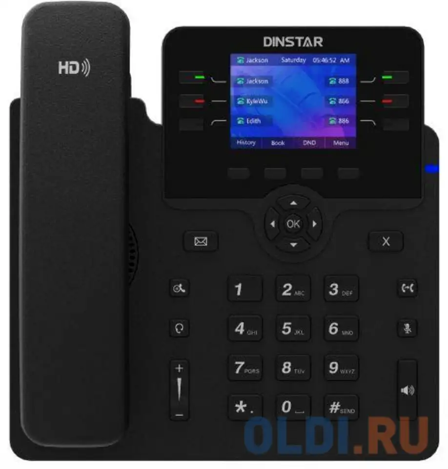 Телефон ip dinstar c63gp черный, фотография 1